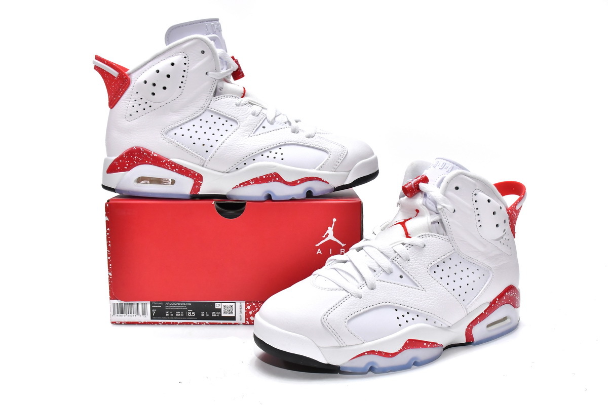 PKGoden  Jordan 6 Retro Red Oreo, CT8529-162