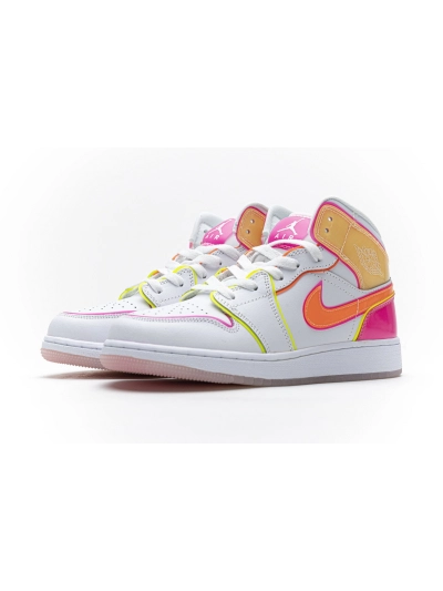 POP  Air Jordan 1 Mid GS “Edge Glow”，CV4611-100 01