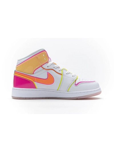 POP  Air Jordan 1 Mid GS “Edge Glow”，CV4611-100 02