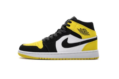 POP  Air Jordan 1 Mid Yellow Toe Black, 852542-071 01