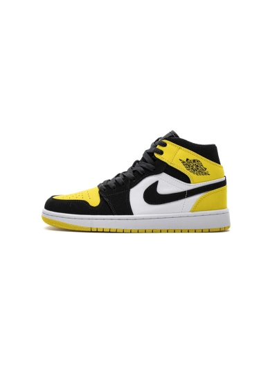 POP  Air Jordan 1 Mid Yellow Toe Black, 852542-071 01