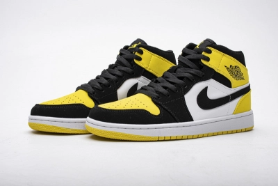 POP  Air Jordan 1 Mid Yellow Toe Black, 852542-071 02