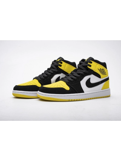 POP  Air Jordan 1 Mid Yellow Toe Black, 852542-071 02