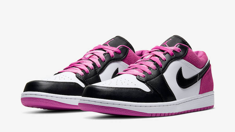 POP Jordan 1 Low Black Active Fuchsia,CK3022-005