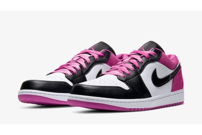 POP Jordan 1 Low Black Active Fuchsia,CK3022-005 01