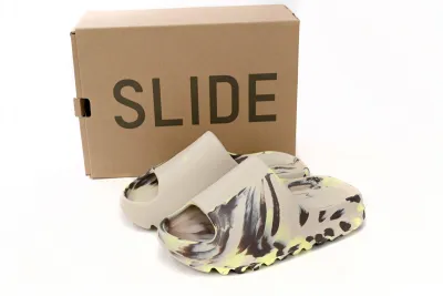 POP Yeezy Slide Enflame Oil Painting Ink Yellow, FZ5899 02