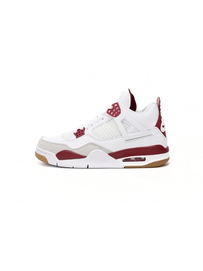 POP  Jordan 4 Retro White Red x SB, DR5415-105 01