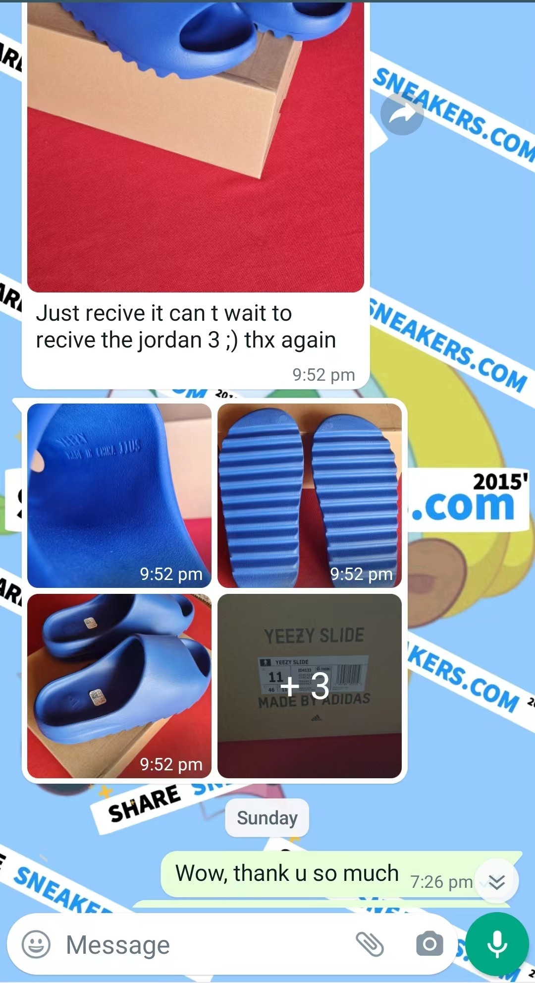 Yeezy Slide Azure, ID4133 Reviews