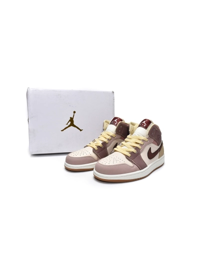 POP  Jordan 1 Mid SEDark Pony Smoky Mauve, DO7440-821 01