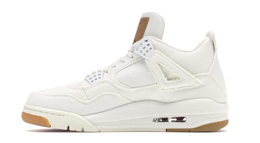 PKGoden|  Jordan 4 Retro Levi's White (Levi's Tag), AO2571-100