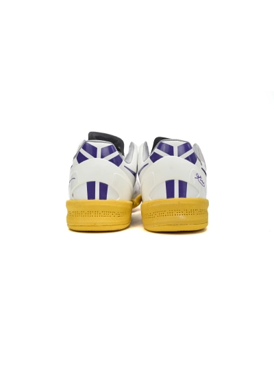 PKGoden  Kobe 8 Low White/Purple-Yellow 555035-101 02