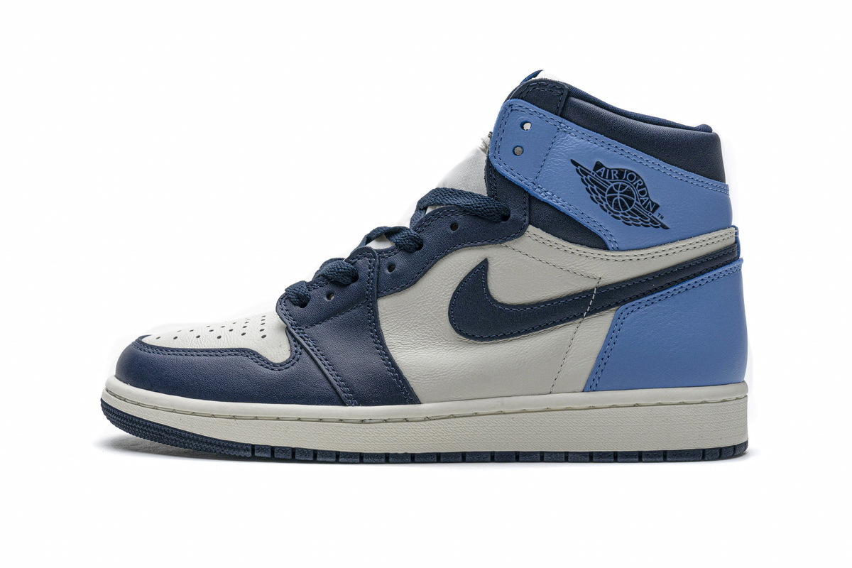  PK God  Jordan 1 Retro High Obsidian UNC, 555088-140 the best replica sneaker 