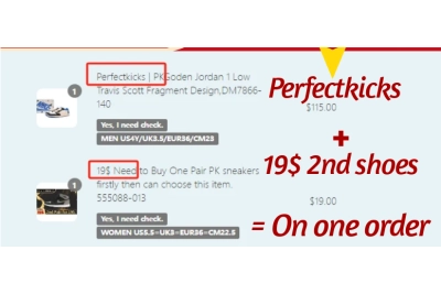 19$ Need to Buy One Pair sneakers firstly then can choose this item. DH3227-105 02