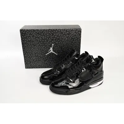 Free Shipping:PKGoden Jordan 4 Retro 11Lab4 Black, 719864-010 02