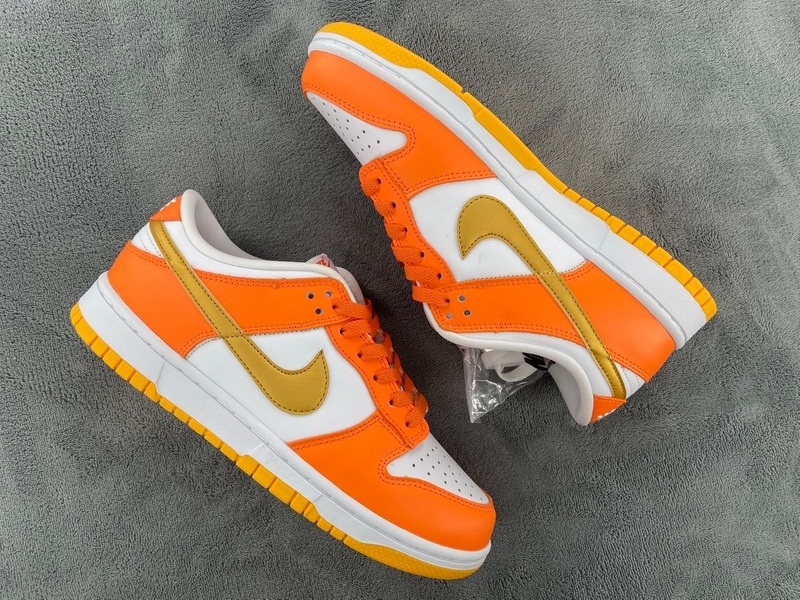 PKGoden  Dunk SB Low White/Orange Blaze-Gold, CU1726-002