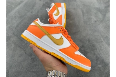 PKGoden  Dunk SB Low White/Orange Blaze-Gold, CU1726-002 02