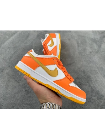 PKGoden  Dunk SB Low White/Orange Blaze-Gold, CU1726-002 02