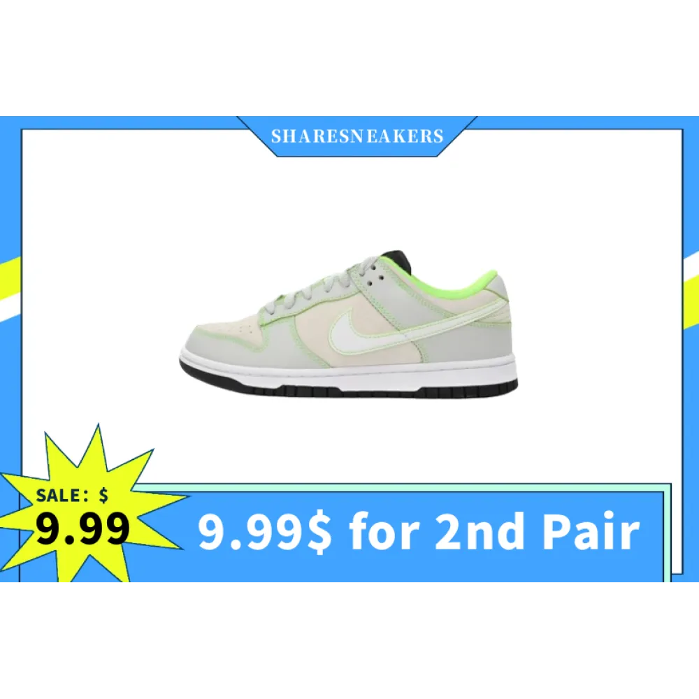 9.99$ get this pair as 2nd pair, buy 1 pair of PKGoden firstly!  Dunk Green Duck,  FQ7260 001