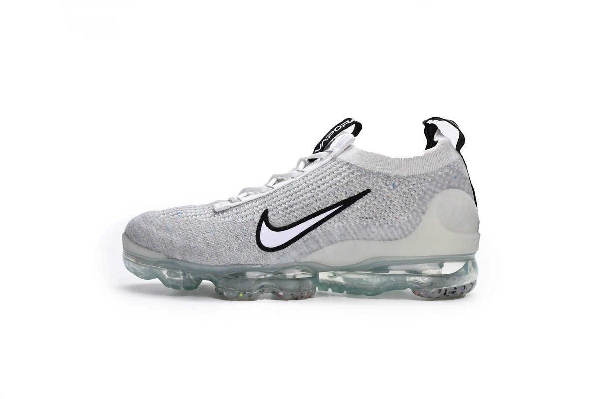 PKGoden  Air VaporMax 2021 FK White Black Metallic Silver, DH4084-100