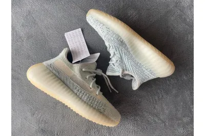 POP  KIDS Yeezy Boost 350 V2 Cloud White Reflective, FT5317    01