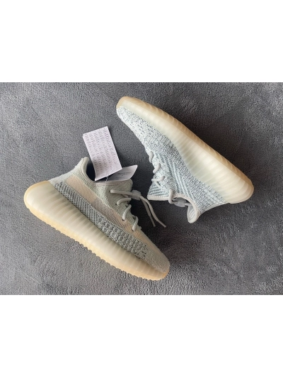 POP  KIDS Yeezy Boost 350 V2 Cloud White Reflective, FT5317    01