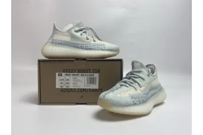 POP  KIDS Yeezy Boost 350 V2 Cloud White Reflective, FT5317    02
