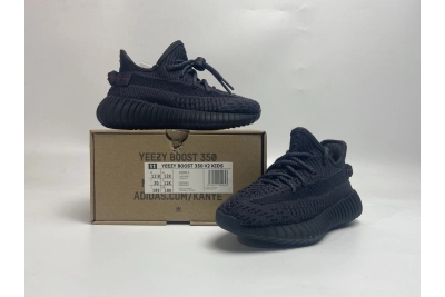 POP  KIDS Yeezy Boost 350 V2 Black , FU9013 02