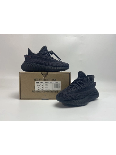 POP  KIDS Yeezy Boost 350 V2 Black , FU9013 02