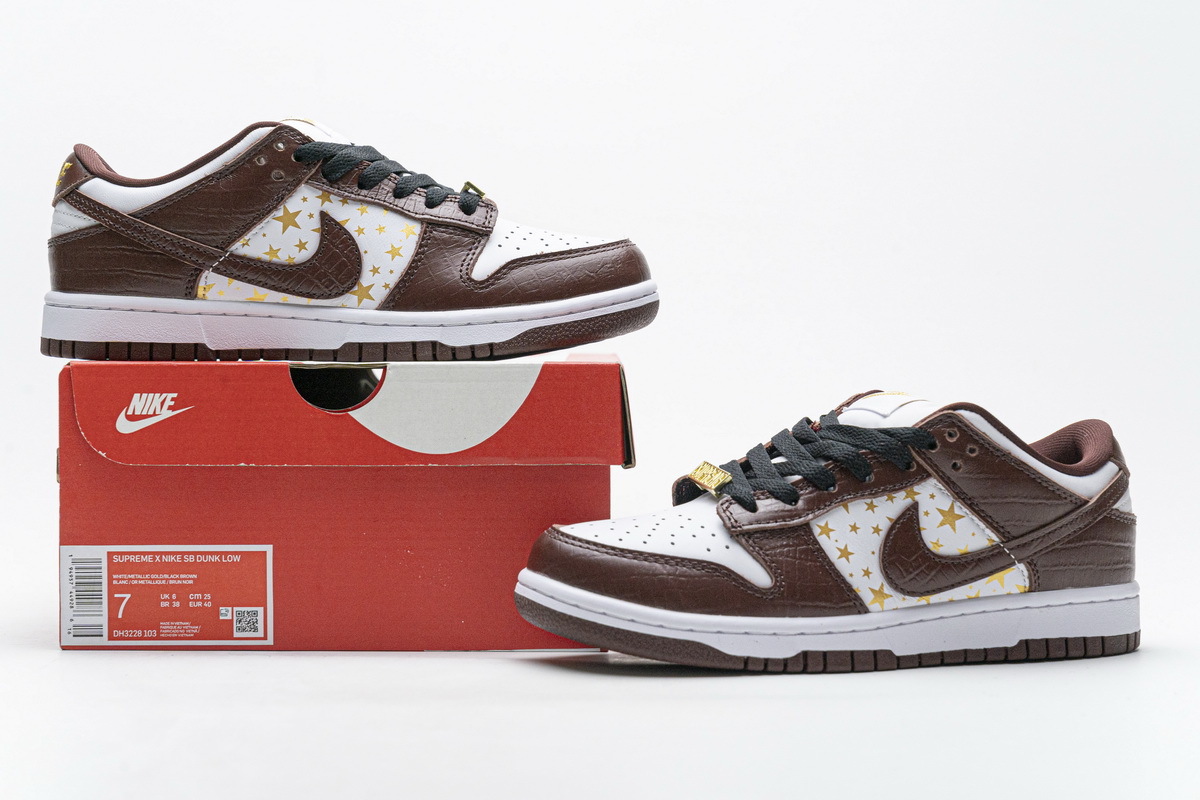 PKGoden  SB Dunk Low Brown Stars ,DH3228-103