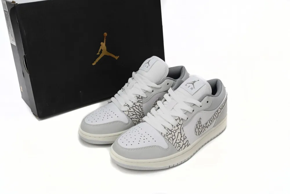 POP Jordan 1 Low PRM Smoke Grey Elephant, DH4269-100