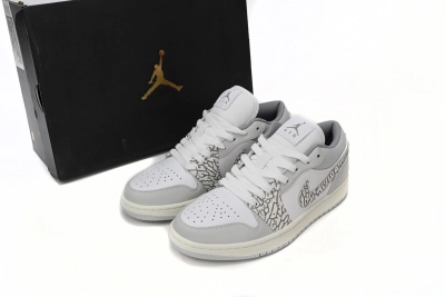 POP Jordan 1 Low PRM Smoke Grey Elephant, DH4269-100 01