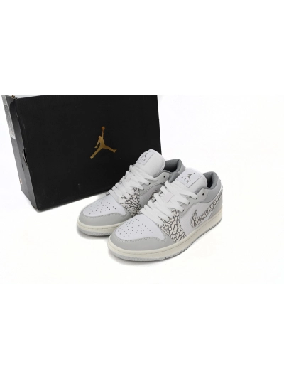 POP Jordan 1 Low PRM Smoke Grey Elephant, DH4269-100 01