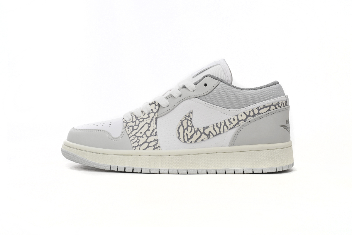 POP Jordan 1 Low PRM Smoke Grey Elephant, DH4269-100