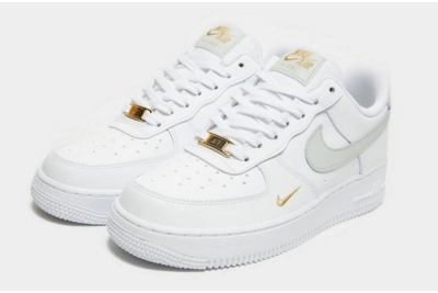 POP  air force 1 white grey gold 01