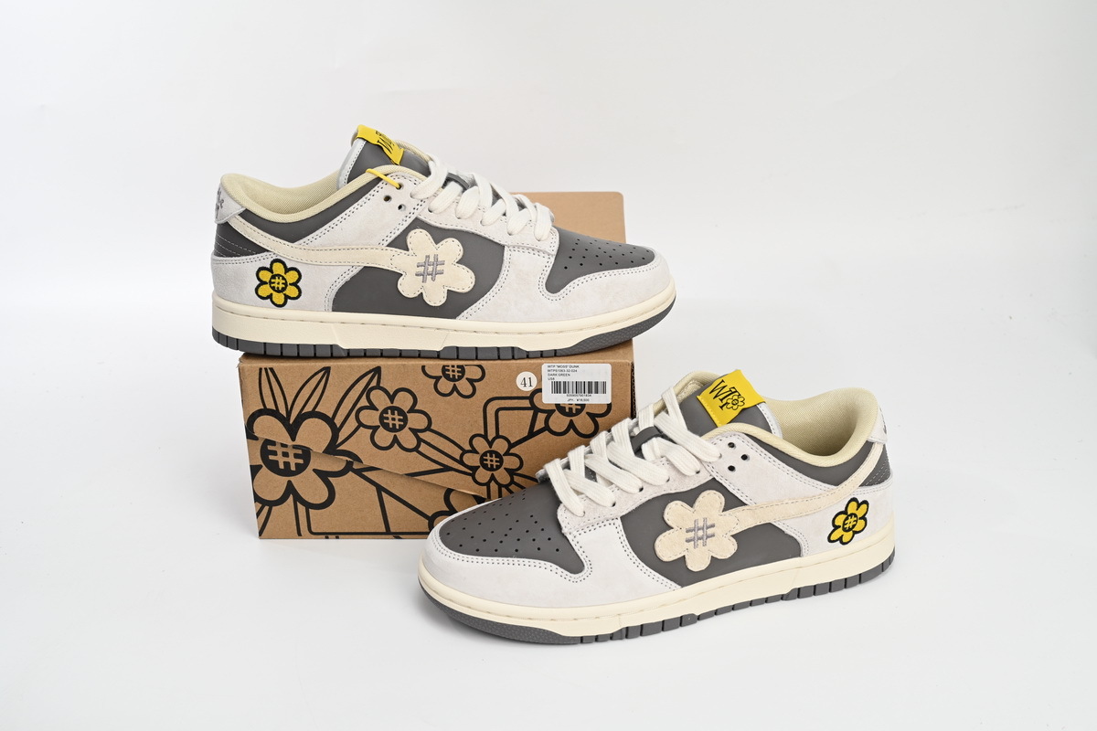 PKGoden  WTP"MOSS" WTP"MOSS" DUNK Beige Gray, 1063-32-024