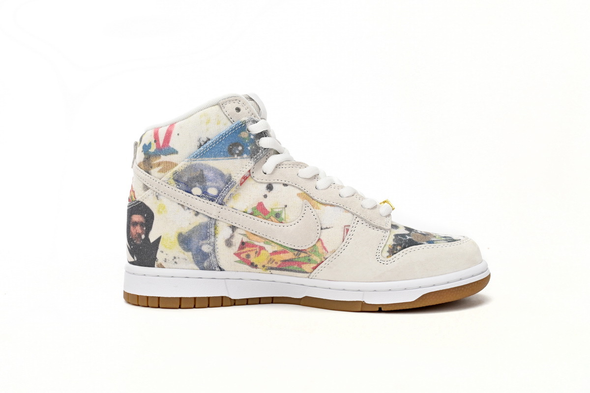 PKGoden  SB Dunk High Supreme Rammellzee， FD8779-100