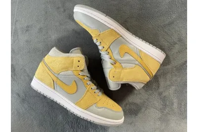 POP  Jordan 1 Mid Mixed Textures Yellow, DA4666-001 01