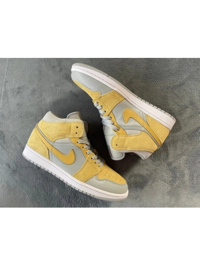 POP  Jordan 1 Mid Mixed Textures Yellow, DA4666-001 01