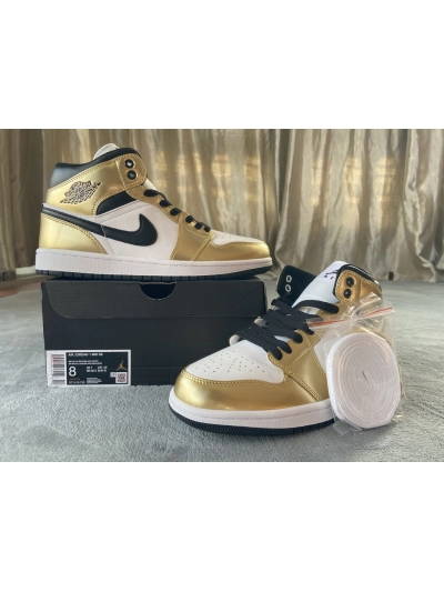 POP  Jordan 1 Mid SE Metallic Gold, DC1419-700 02