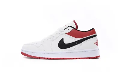 POP Jordan 1 Low White University Red Black, 553558-118 02