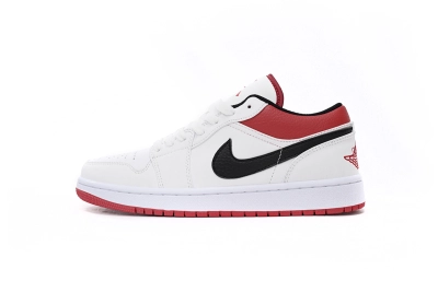 POP Jordan 1 Low White University Red Black, 553558-118 02