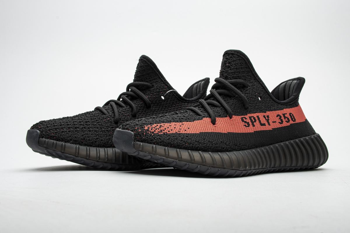  BootsMasterLin Yeezy Boost 350 V2 Core Black Red , BY9612 the best replica sneaker 