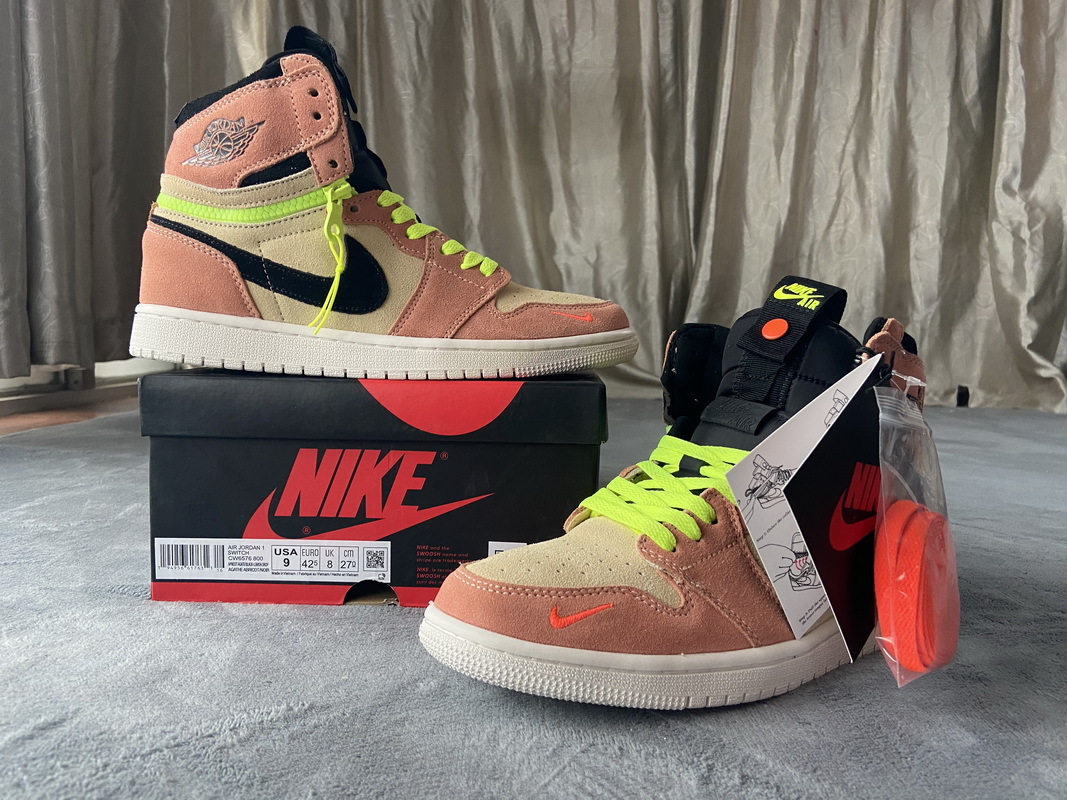 PKGoden  |  Jordan 1 High Switch Peach, CW6576-800