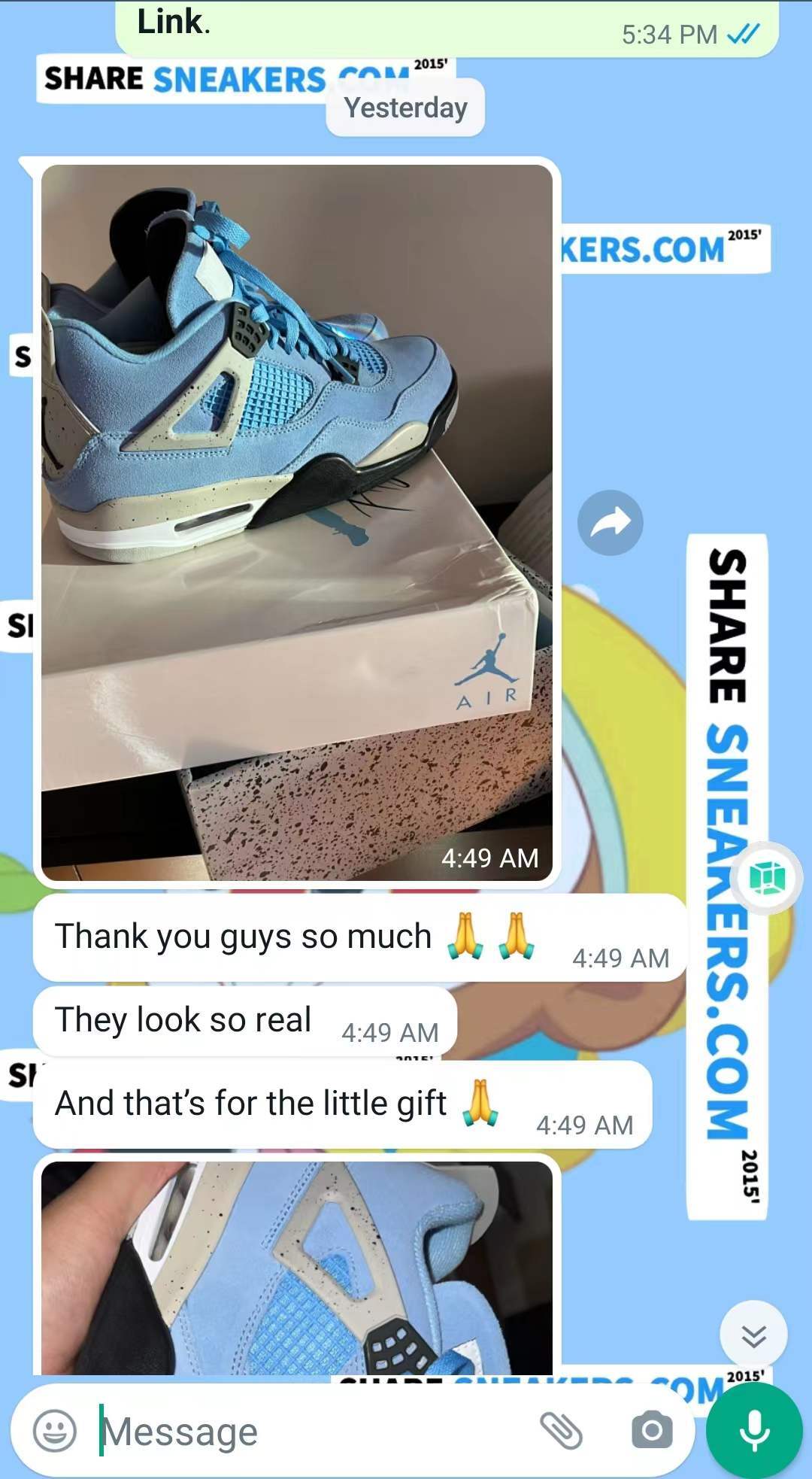 PKGoden Jordan 4 Retro University Blue, CT8527-400