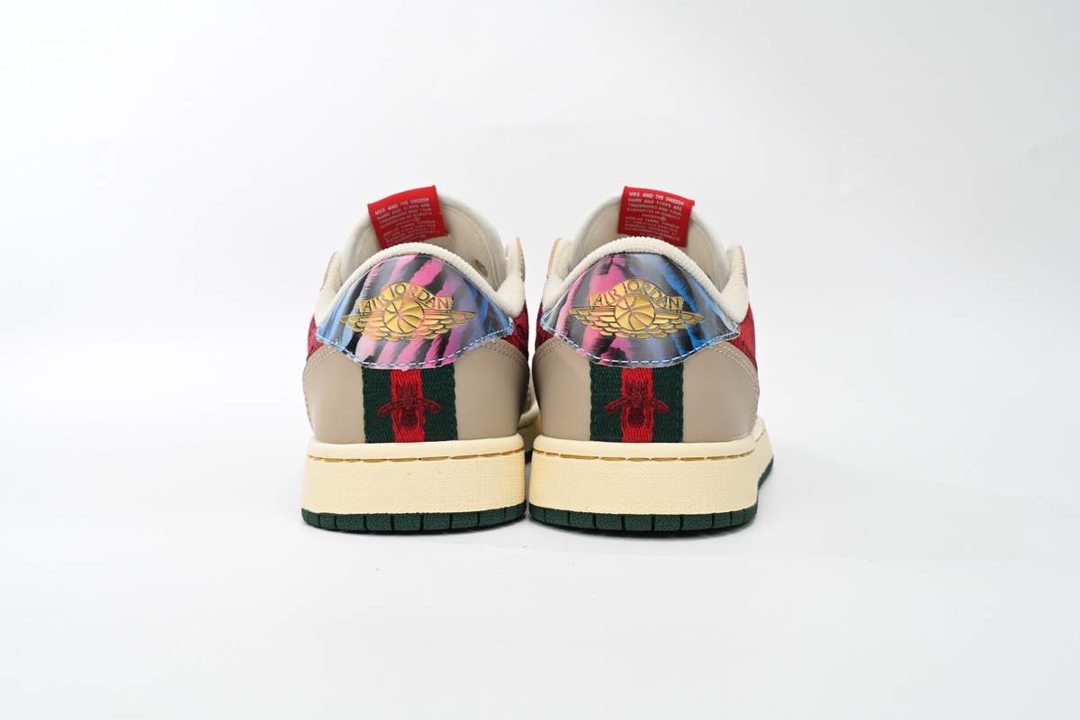 POP Jordan 1 Low Red Zebra, AV3918-758