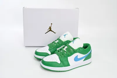 POP Jordan 1 Low Lucky Green Aquatone, DC0774-304 01
