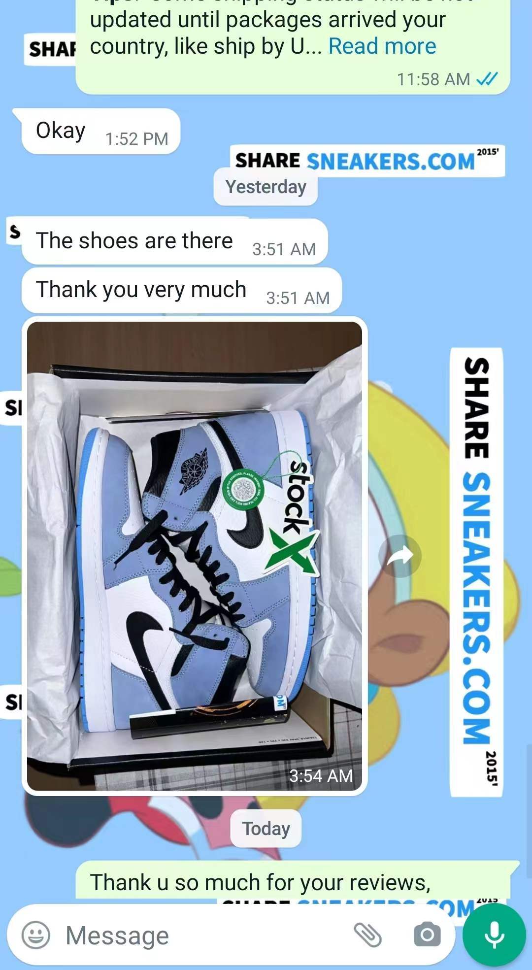 [‼️50% off‼️] PKGoden  Jordan 1 High OG University Blue 555088-134