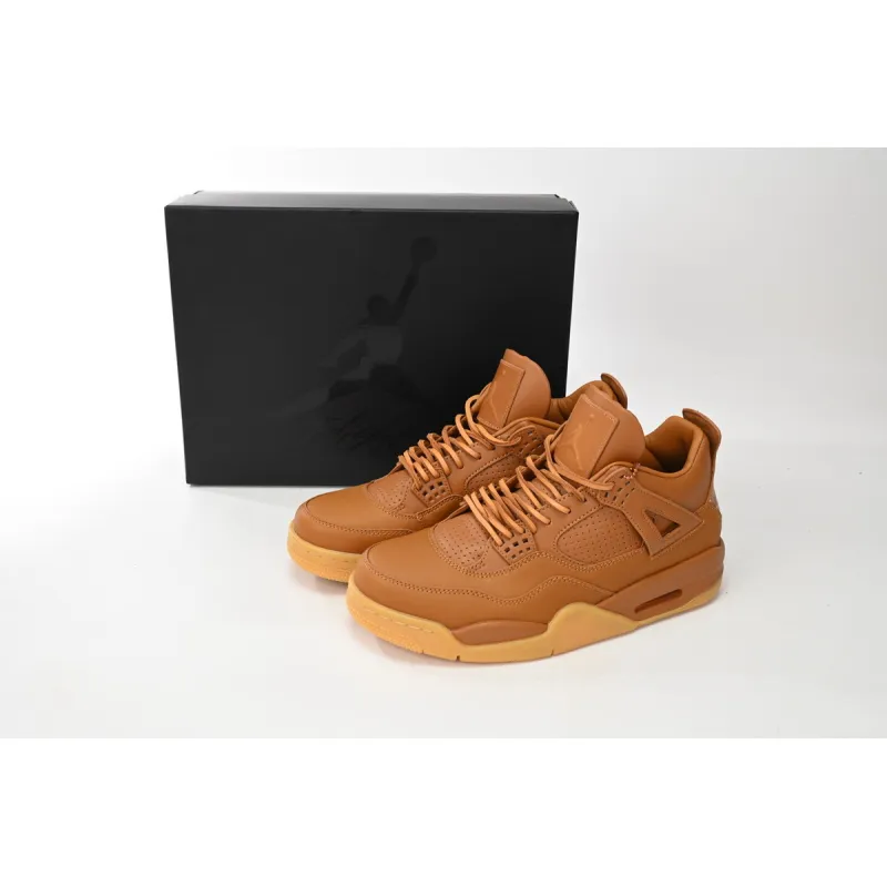 Free Shipping: PKGoden Jordan 4 Retro Ginger Wheat, 819139-205