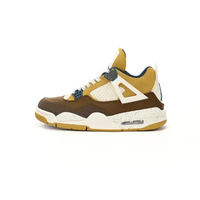 Free Shipping: PKGoden Jordan 4 "Cacao Wow" Brown White,FB2214-200 01