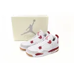 Free Shipping: PKGoden Jordan 4 Sb White Red, DR5415-160